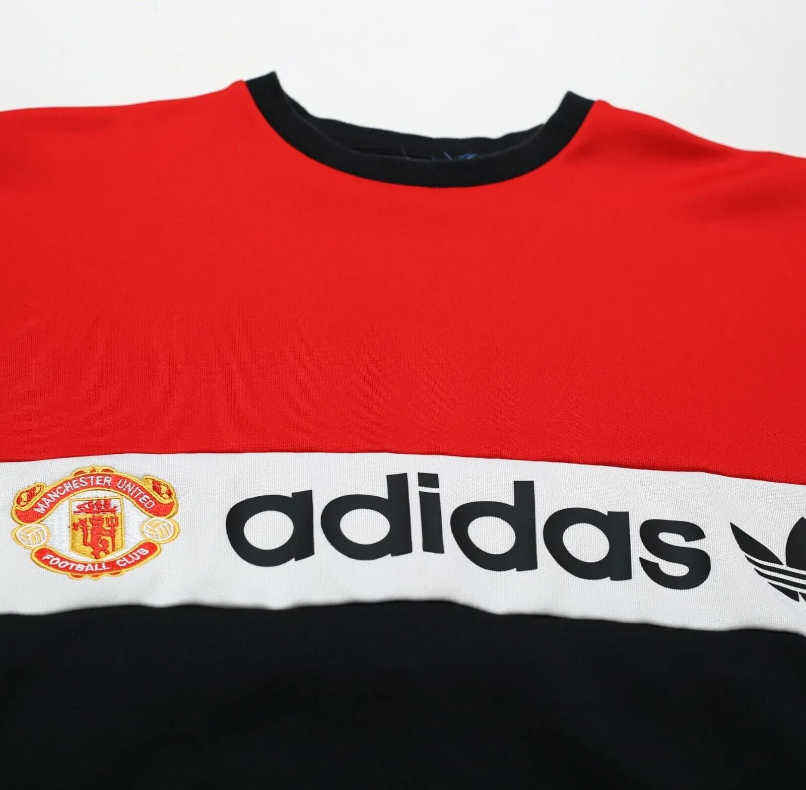 1984 MANCHESTER UNITED adidas Originals Football Crew Sweatshirt Jumper (M)