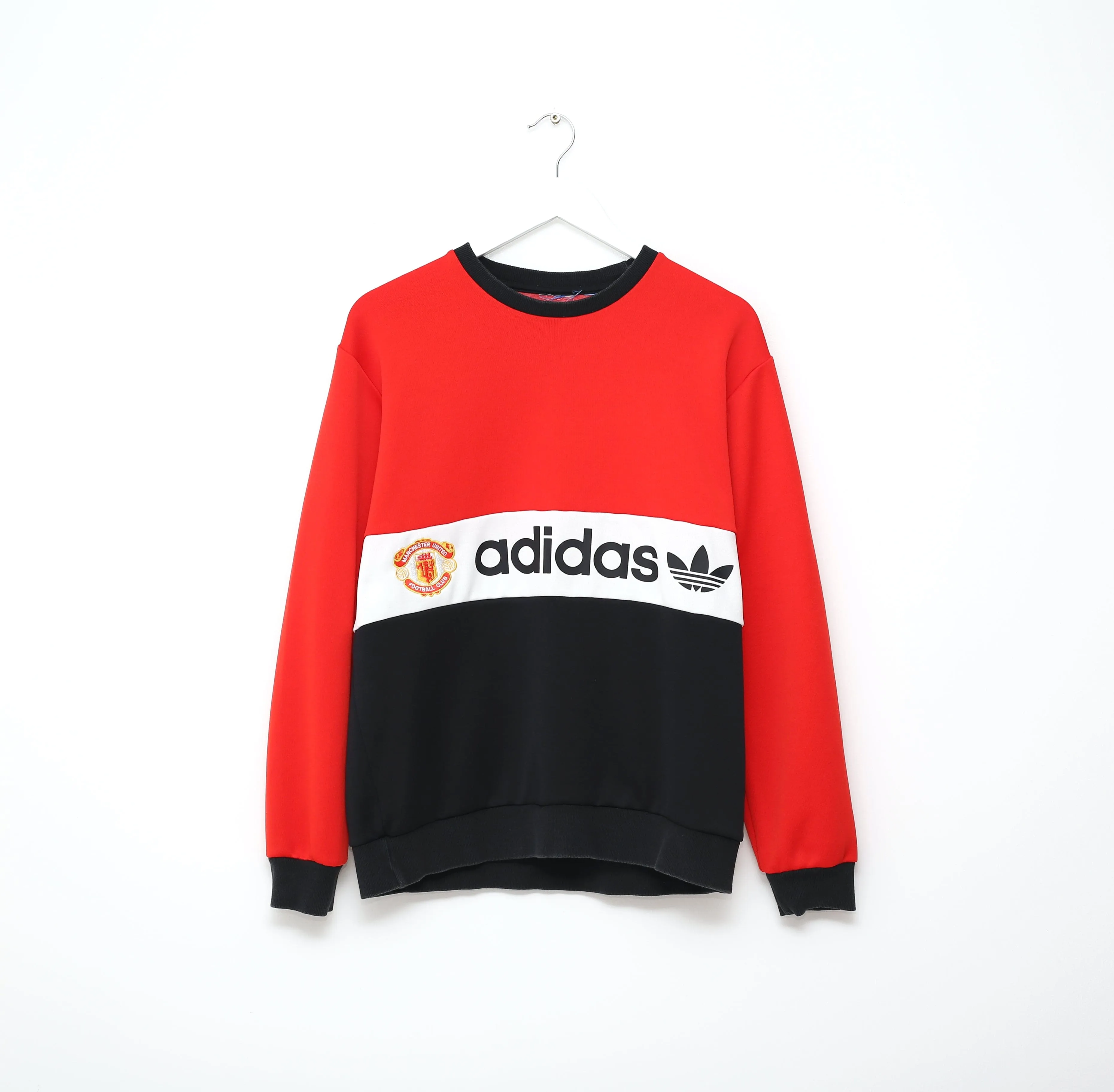 1984 MANCHESTER UNITED adidas Originals Football Crew Sweatshirt Jumper (M)