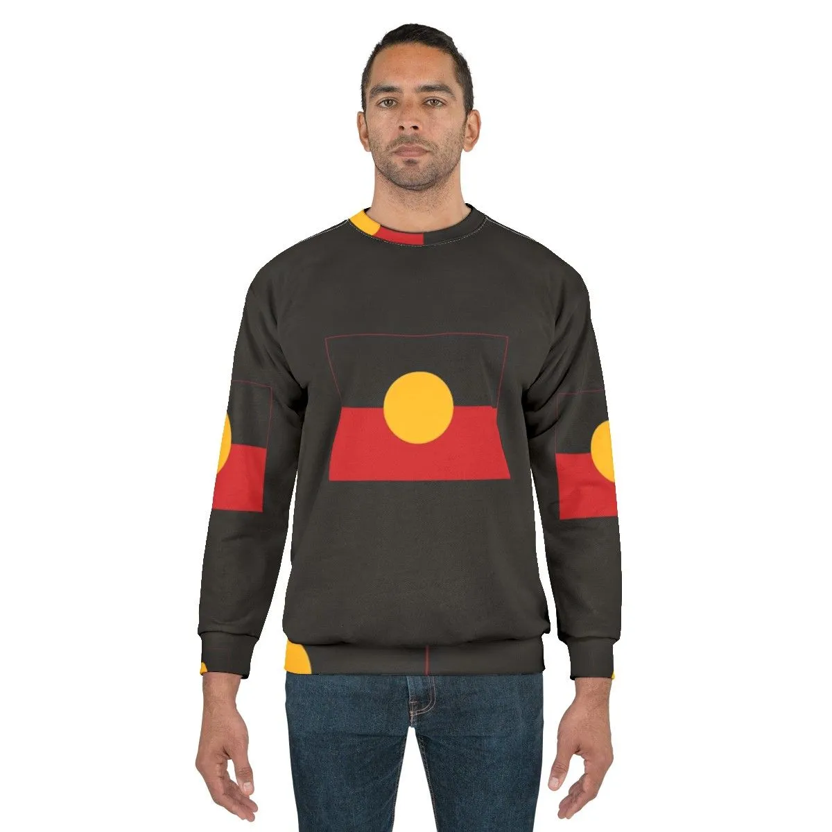 Aboriginal Flag Sweatshirt for Australians and Indigenous Peoples