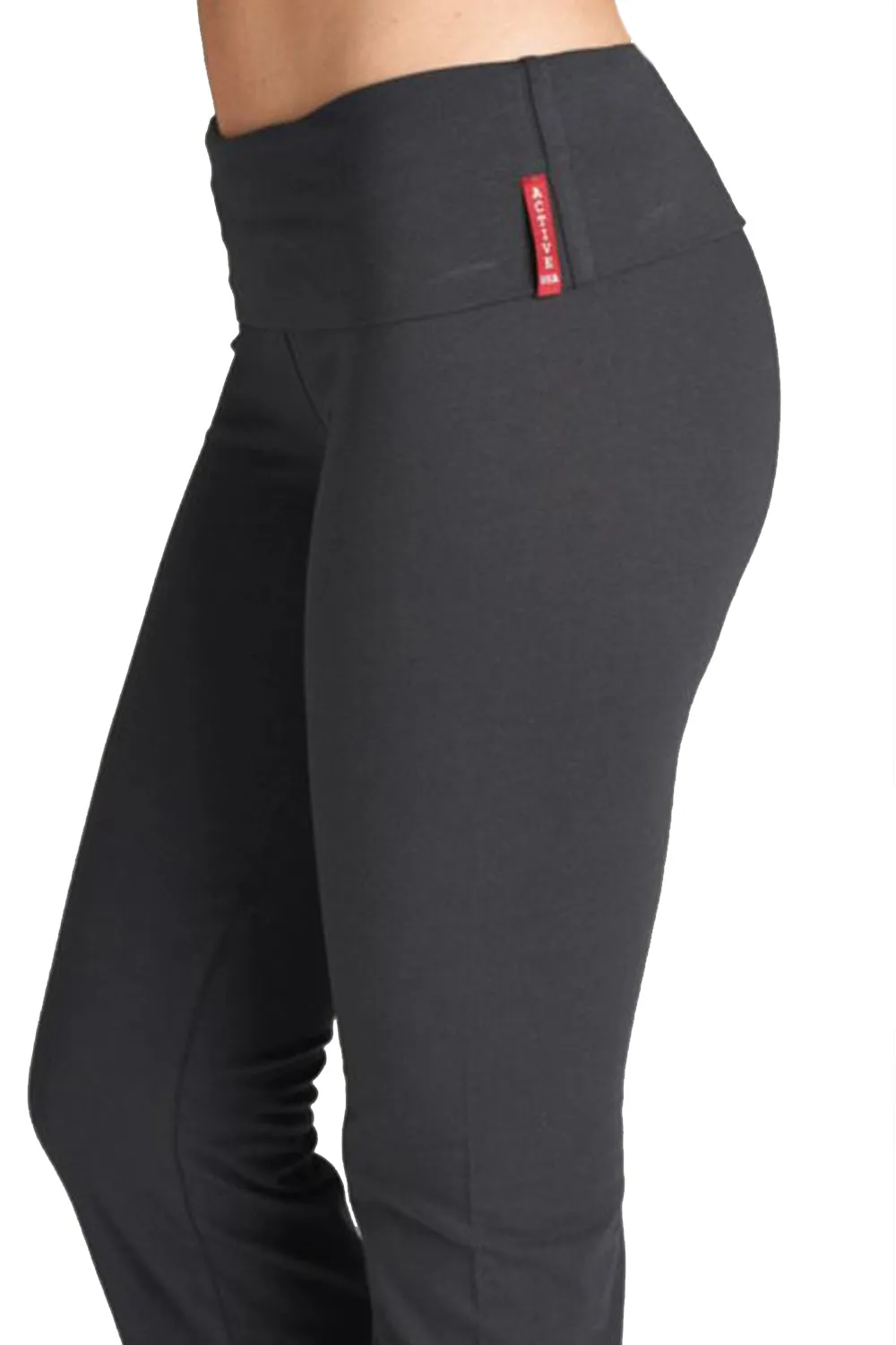 Active Folded Waist Yoga Classic Basic Pants