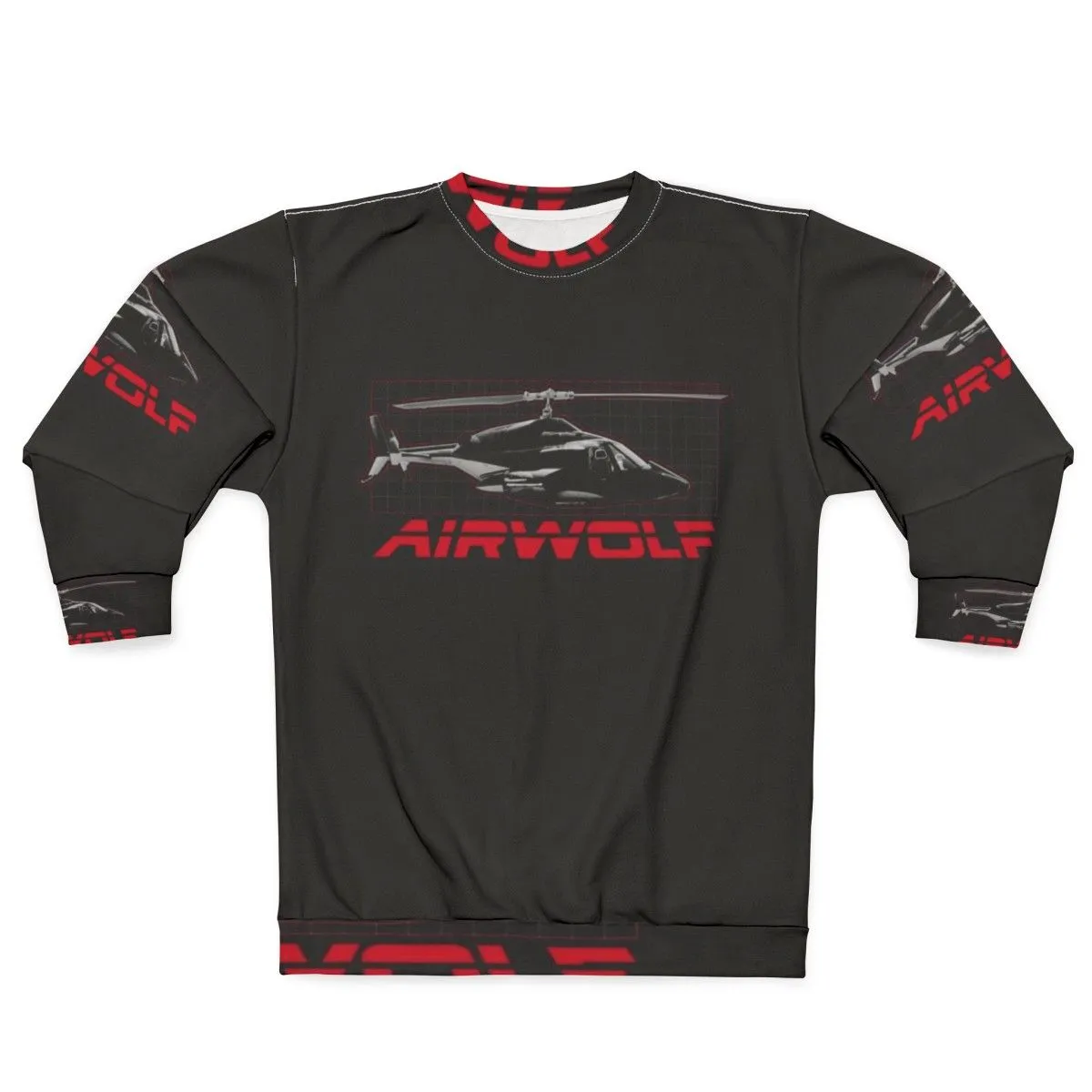 Airwolf Sweatshirt 2 - Retro 80s TV Series Inspired Apparel