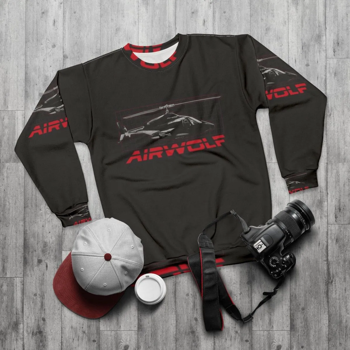 Airwolf Sweatshirt 2 - Retro 80s TV Series Inspired Apparel