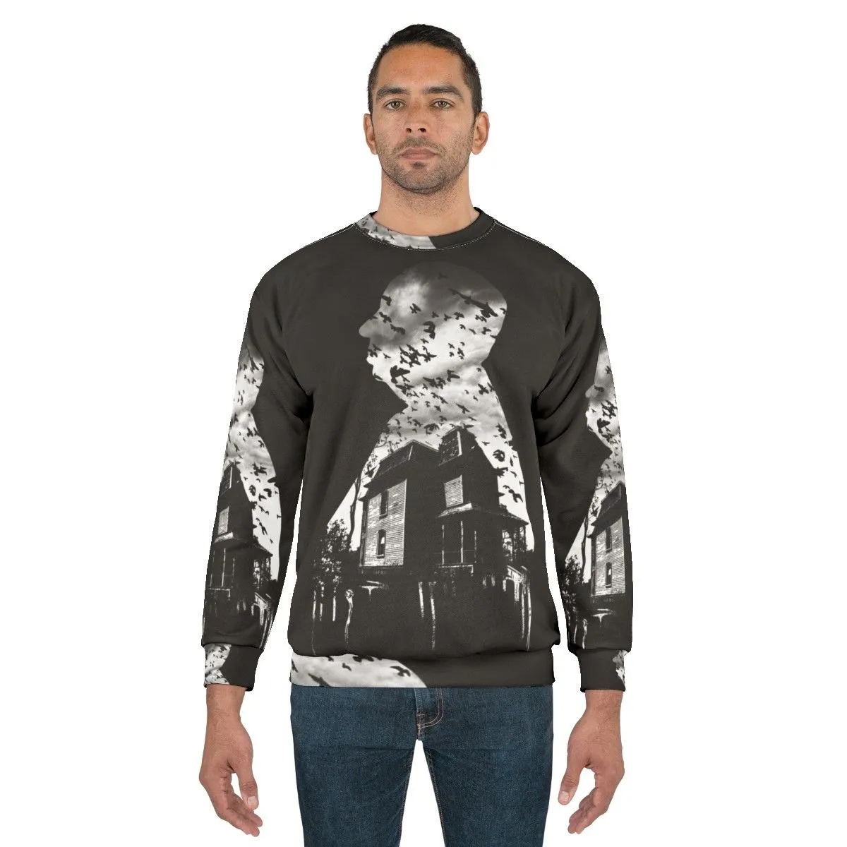 Alfred Hitchcock Inspired Collage Sweatshirt