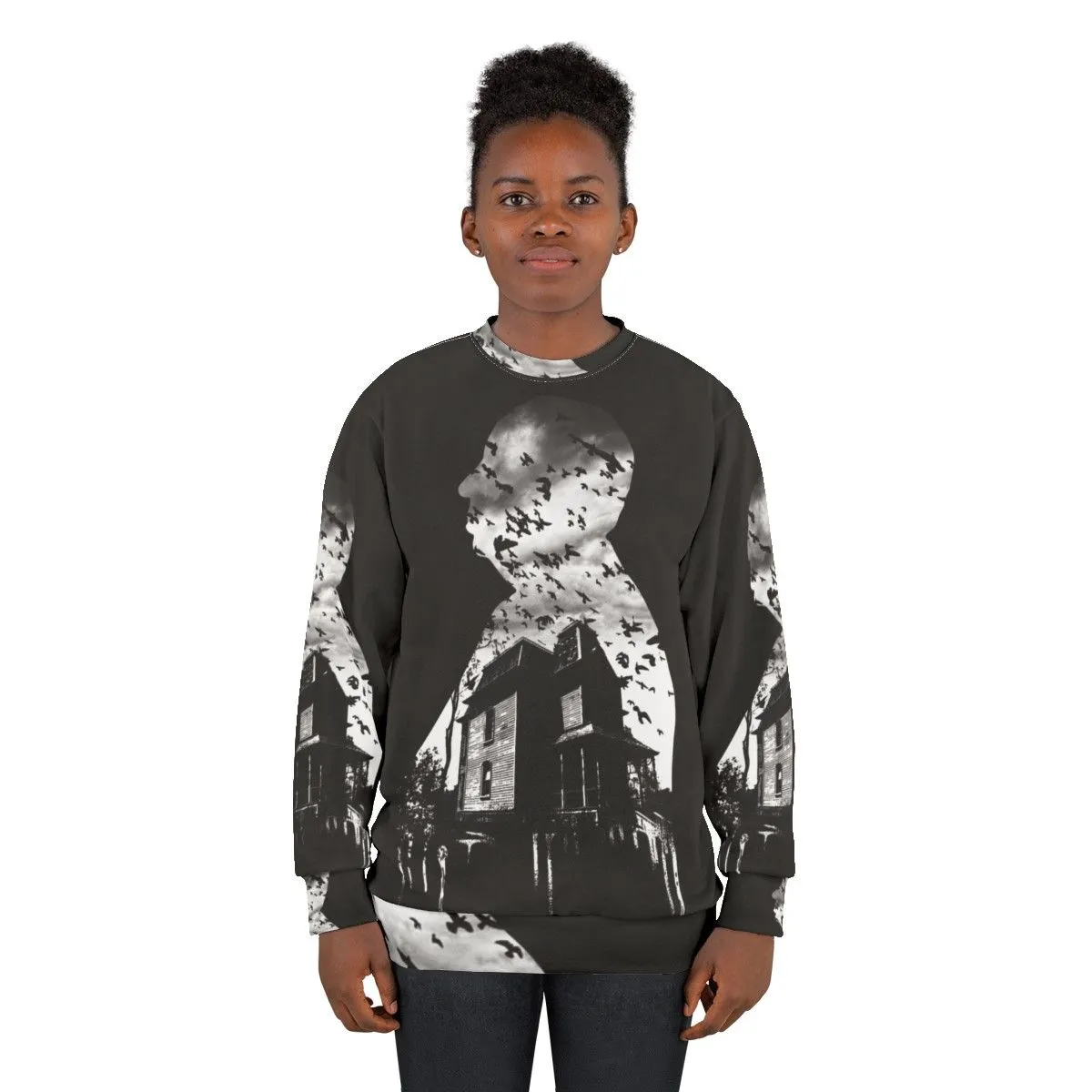 Alfred Hitchcock Inspired Collage Sweatshirt