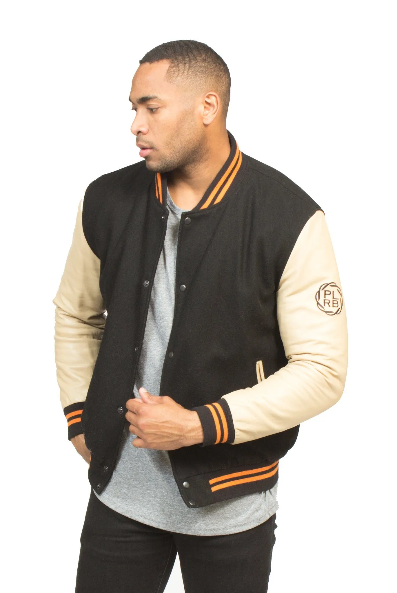 ALL CITY VARSITY JACKET IN BLACK