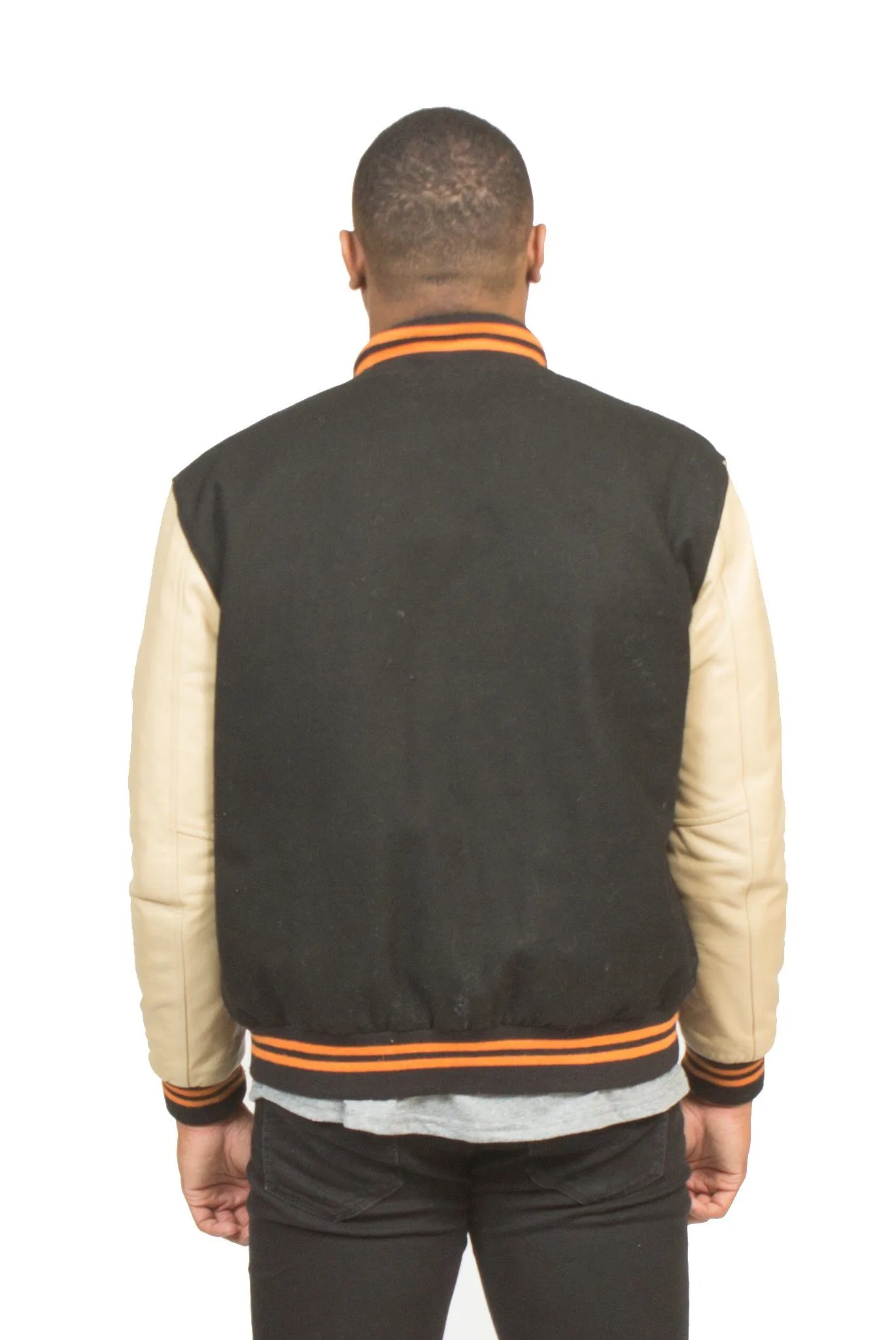 ALL CITY VARSITY JACKET IN BLACK