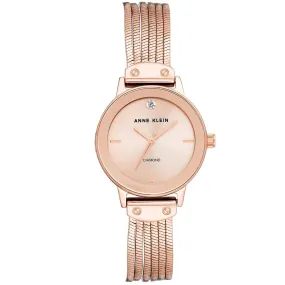 Anne Klein Rose Gold Mesh Women's Watch - AK3220RGRG