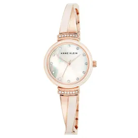 Anne Klein Swarovski Crystal Accents Pink Bangle Women's Watch - AK2216BLRG