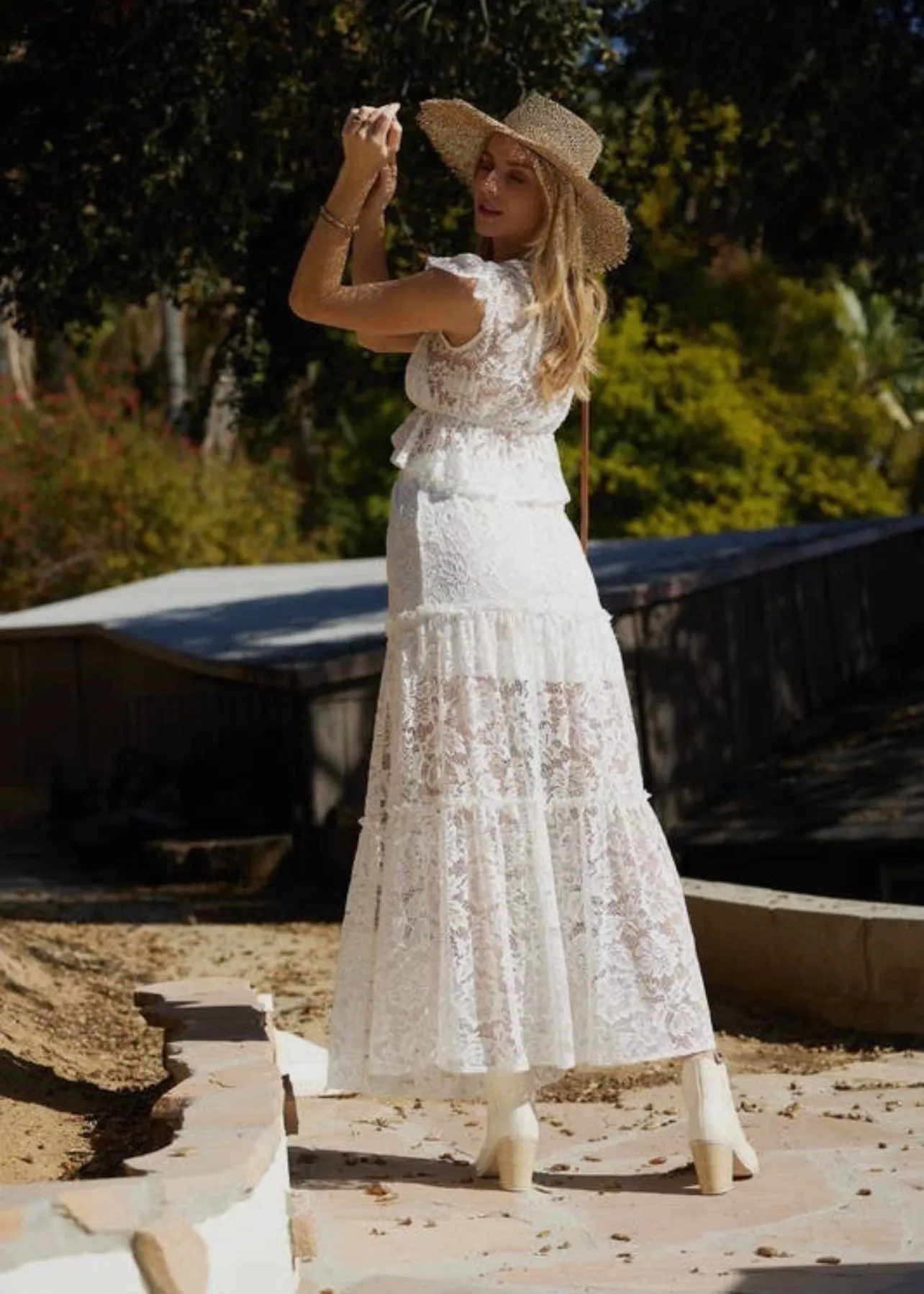 Baby Girl Lace Maxi Skirt