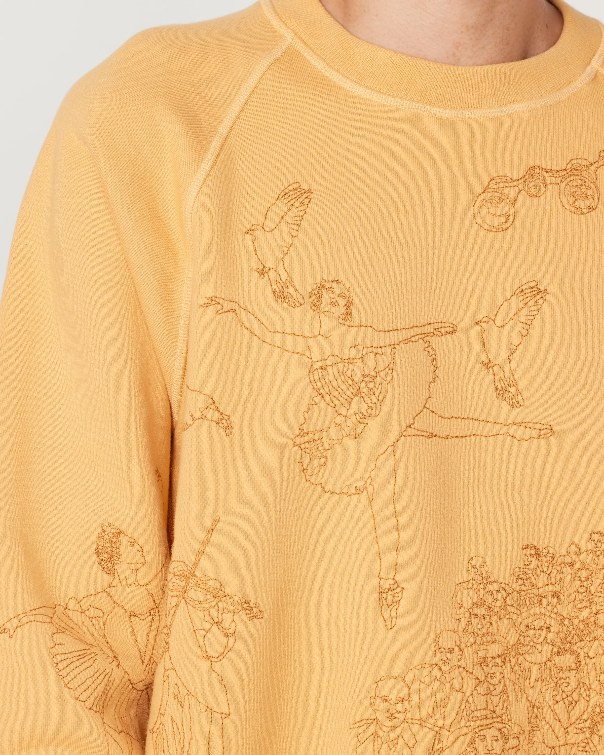 Ballet Crewneck in Sunflower