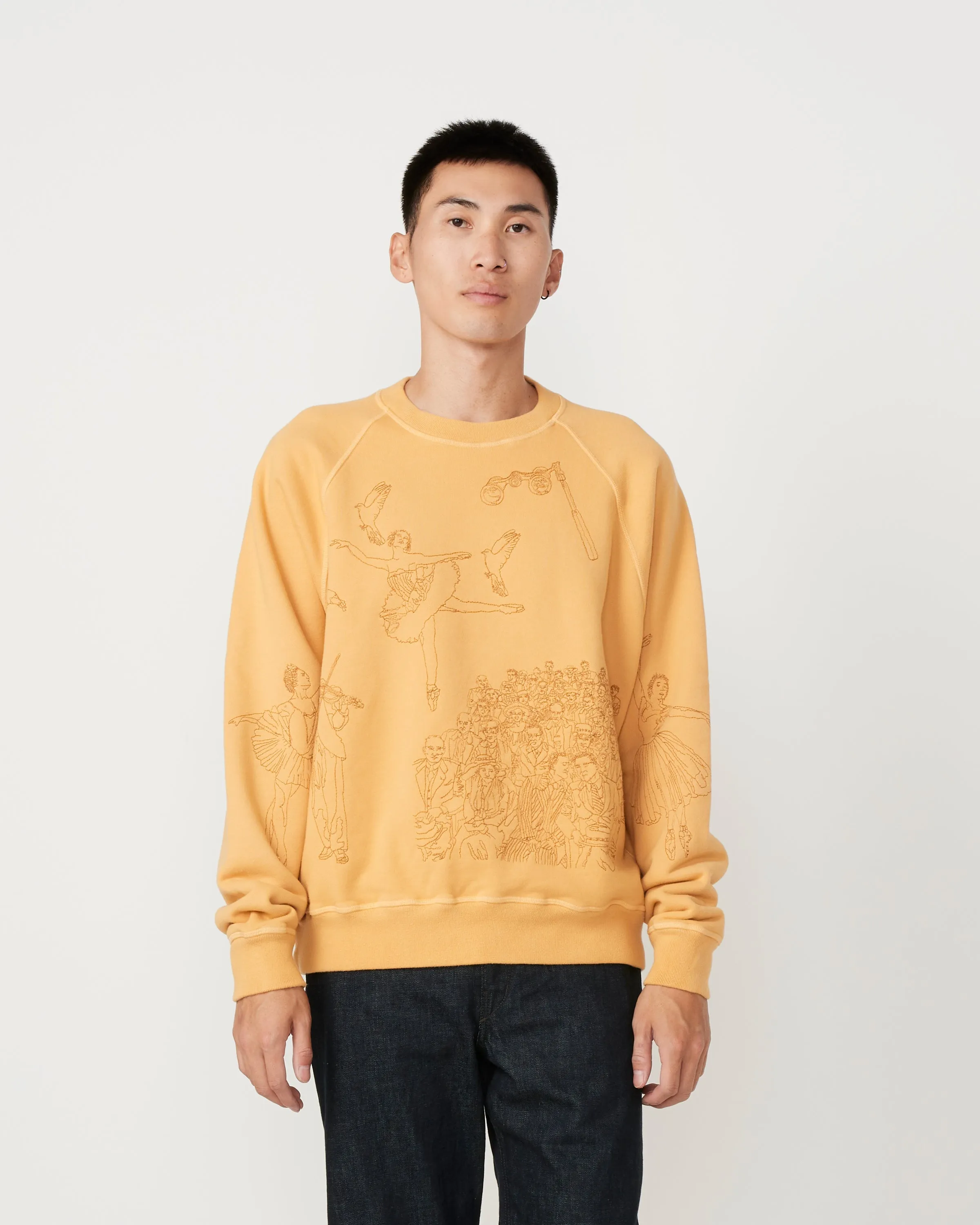 Ballet Crewneck in Sunflower