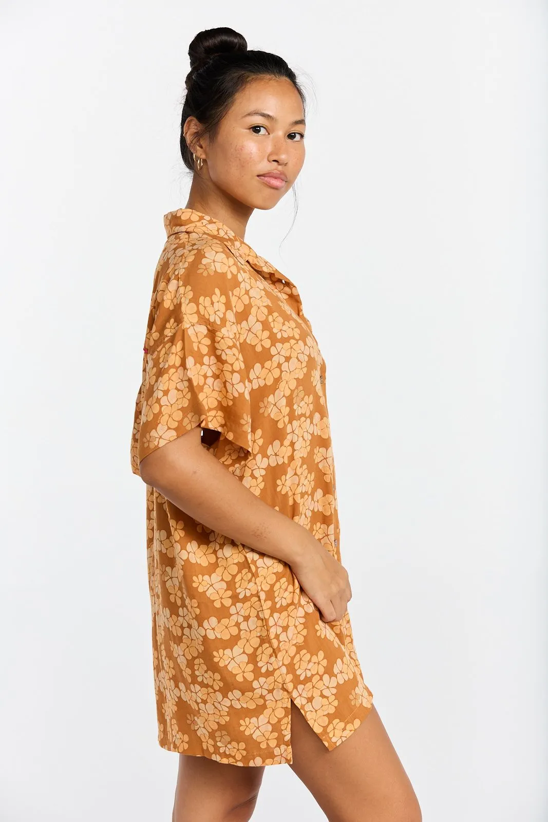 BENOA Aloha shirt dress-Lei