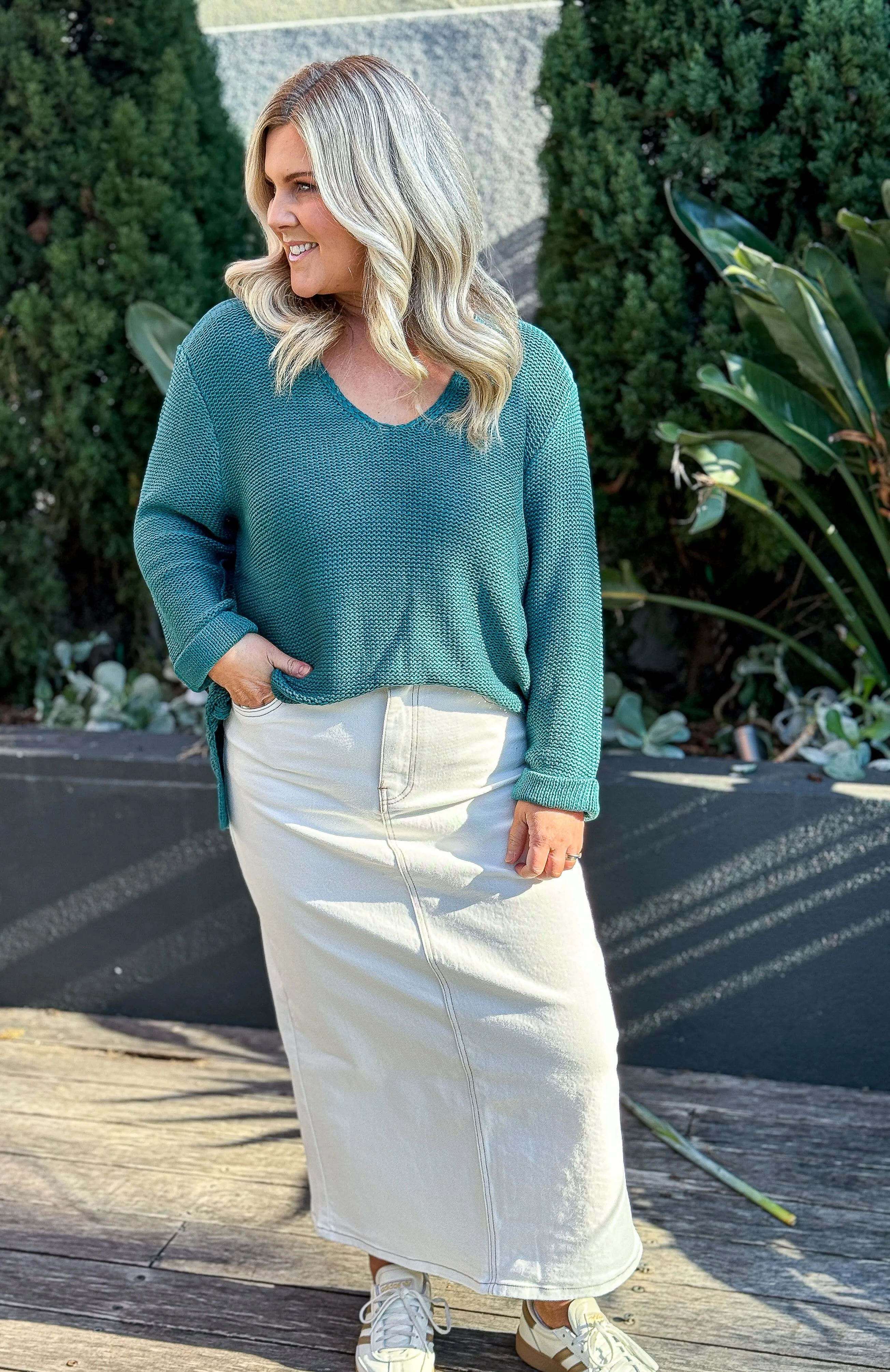 Bessie Knit - Teal