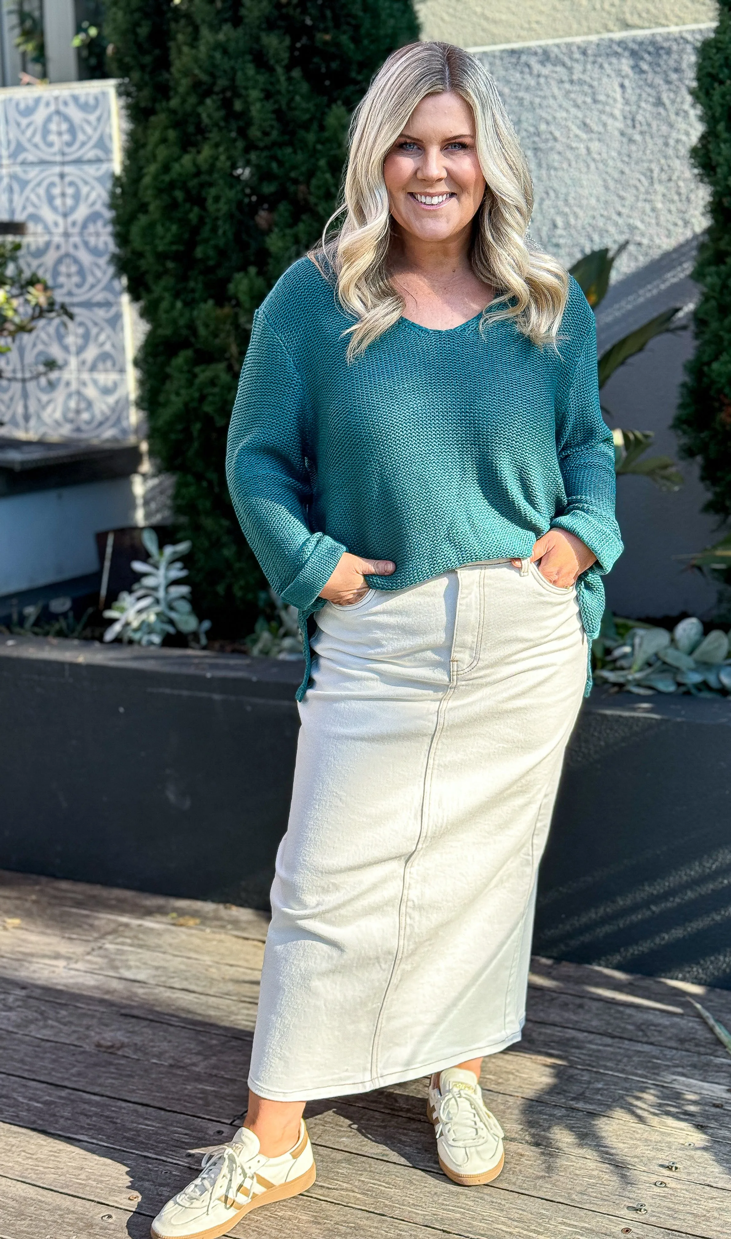 Bessie Knit - Teal