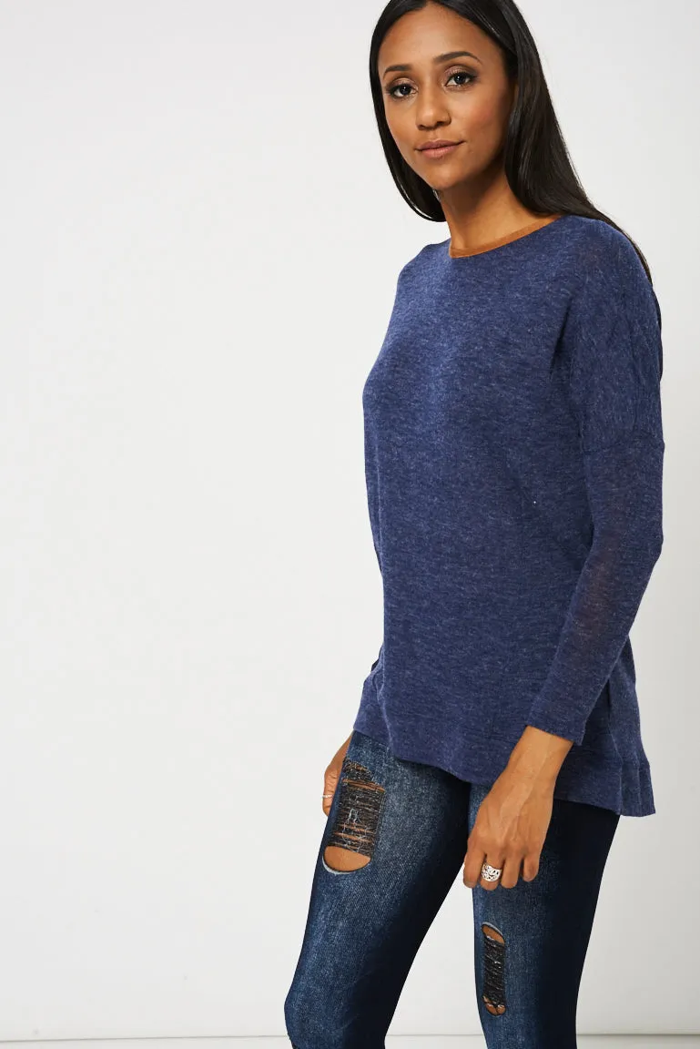 Blue Top Ex-Branded Available In Plus Sizes