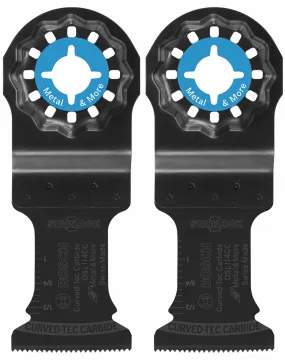 BOSCH OSL114CC-2 1-1/4 In. Starlock® Oscillating Multi-Tool Curved-Tec Carbide Extreme Plunge Blade 2 pk.