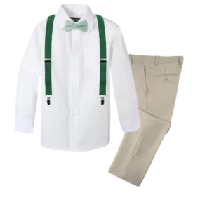 Boys' 4-Piece Customizable Suspenders Outfit - Customer's Product with price 59.95 ID xpxWToiYahksebzv2lfg6KUA