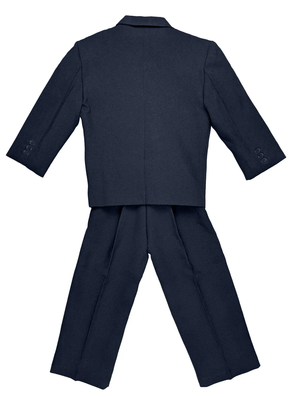 Boys Formal 5 Piece Suit with Shirt, Vest, Tie and Garment Bag – Navy Blue - AH-BY029-NAVY