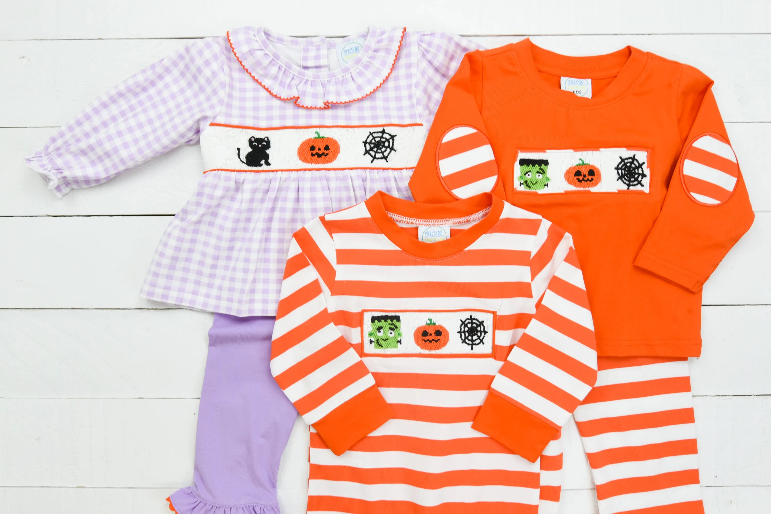 Boys Spooky Smocked Pant Set