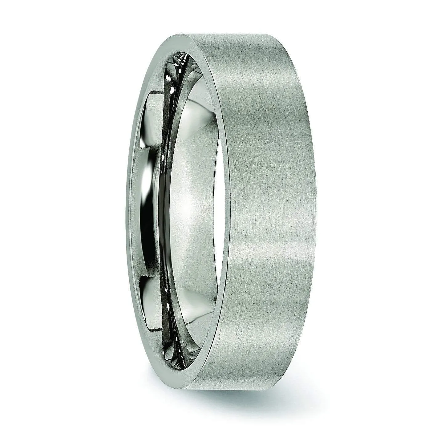 Brushed Titanium Ring