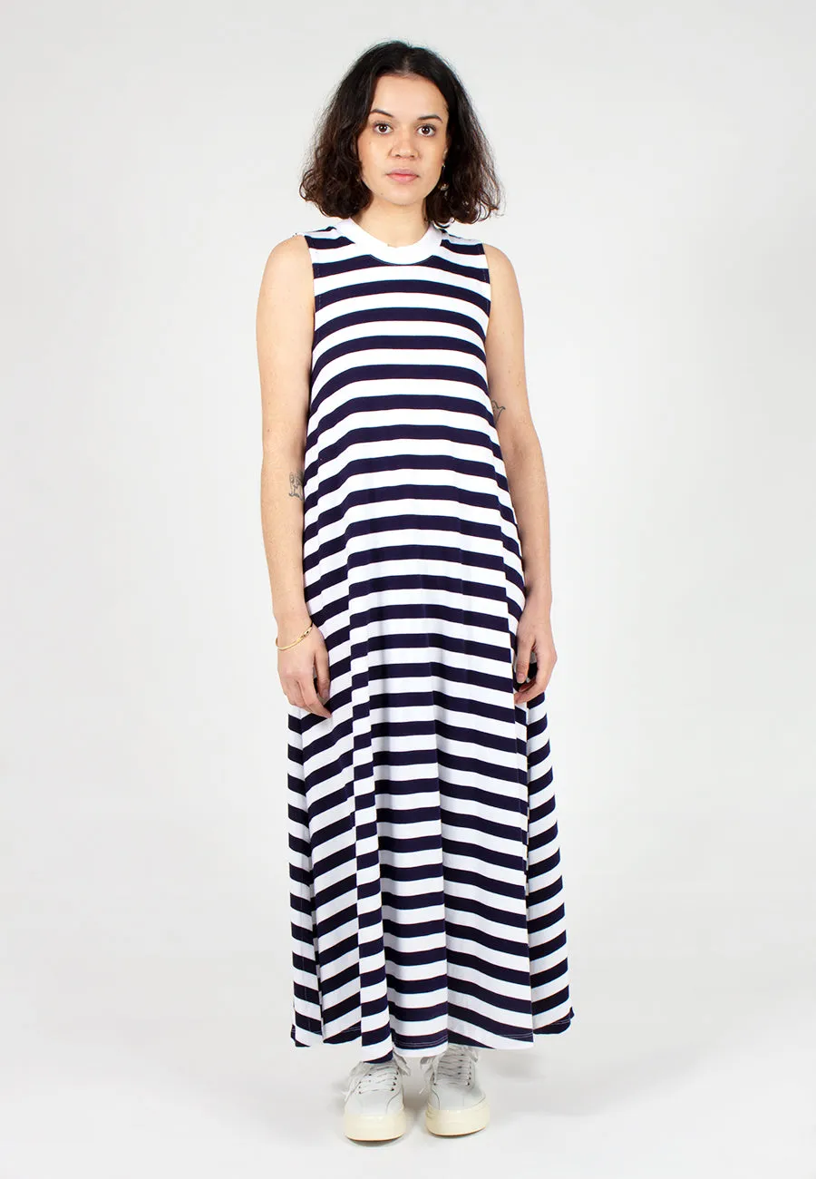 Building Block A-Line Dress - wide stripe