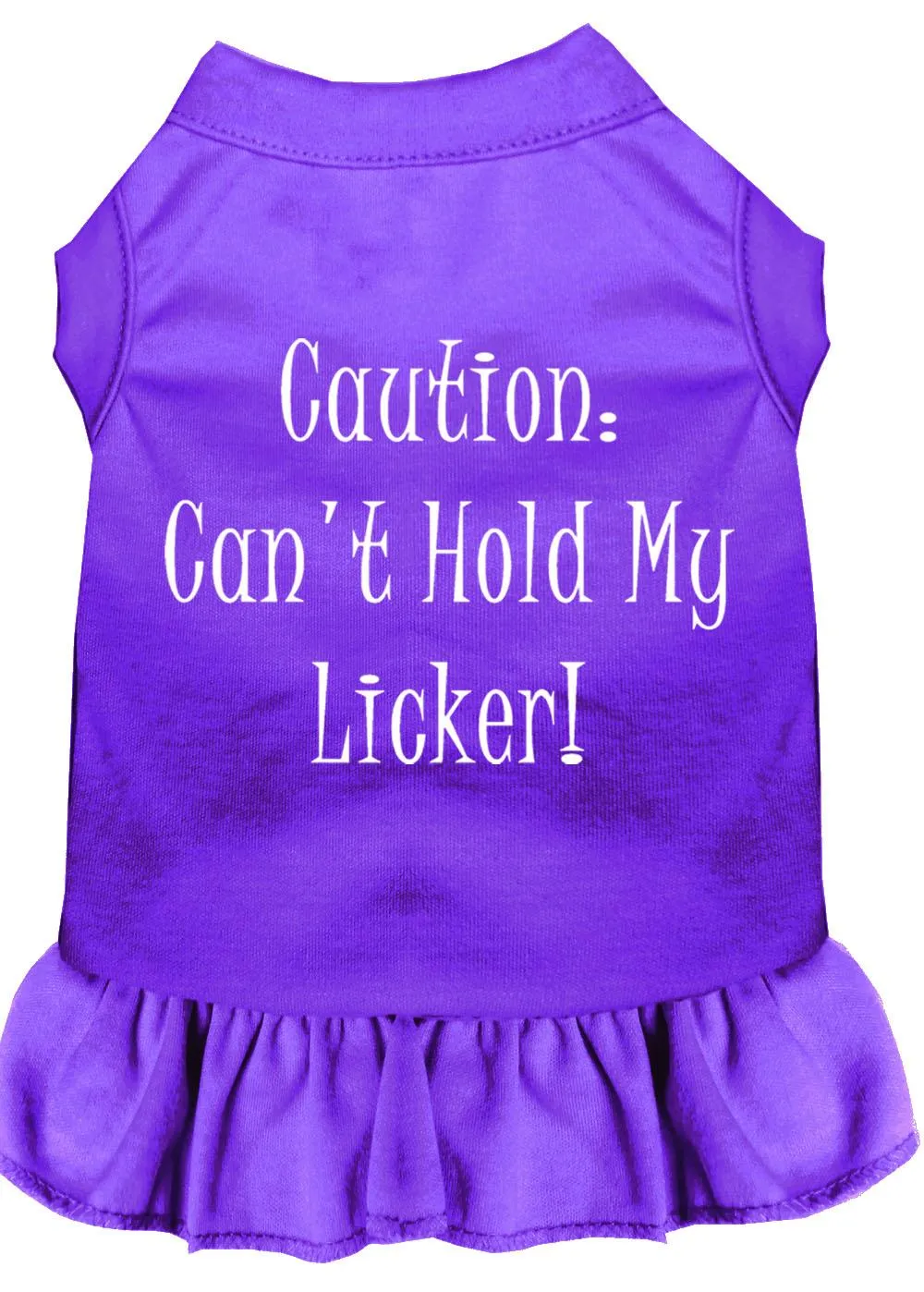 Can't Hold My Licker Screen Print Dress Purple 4x (22)