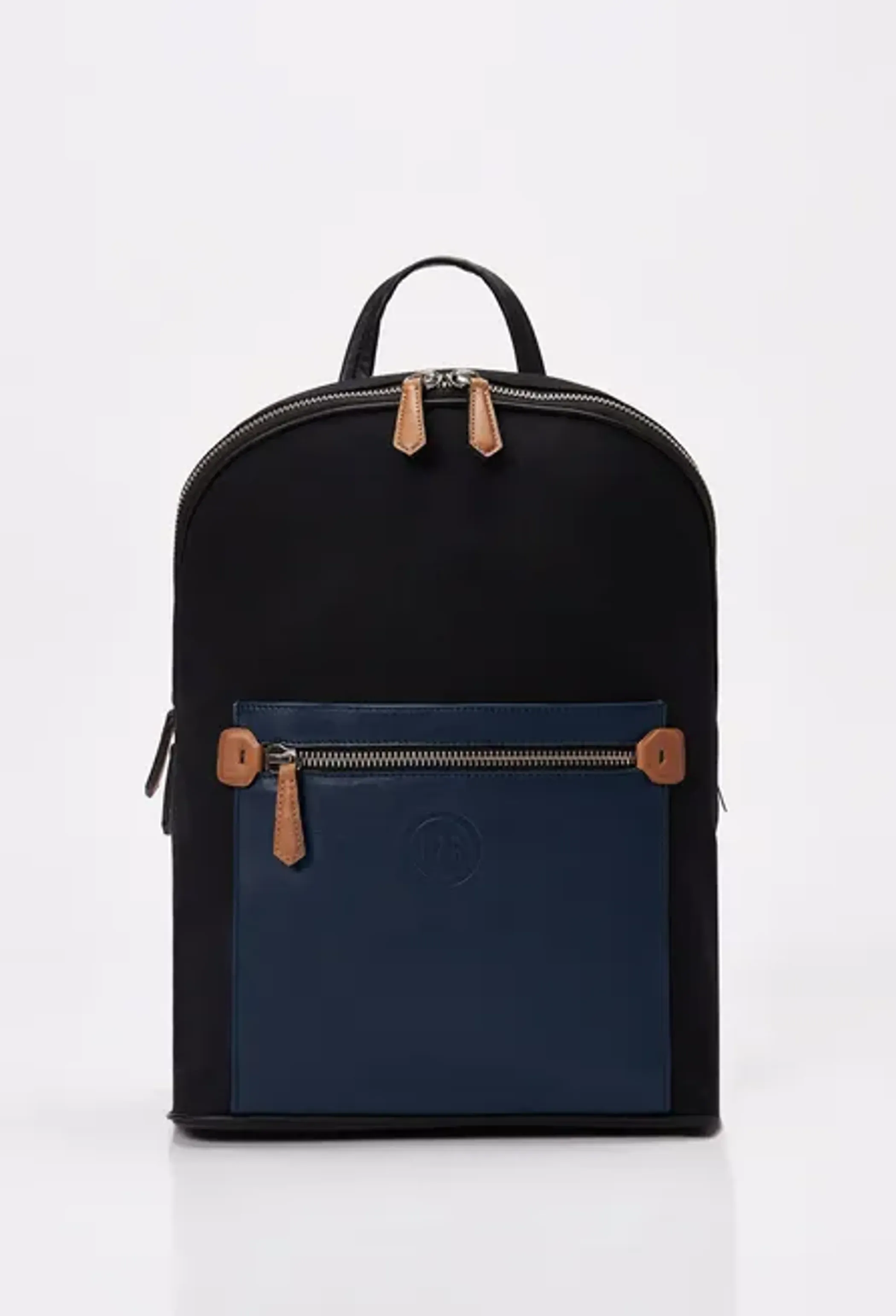 Canvas & Leather Backpack With Laptop Compartment