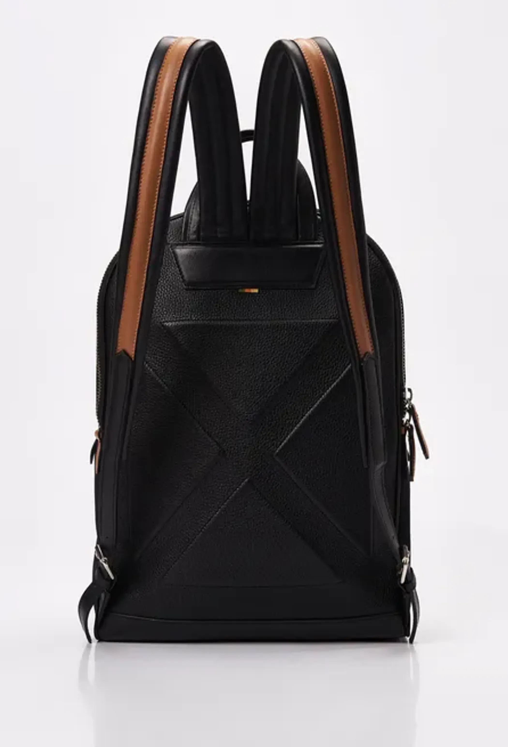 Canvas & Leather Backpack With Laptop Compartment