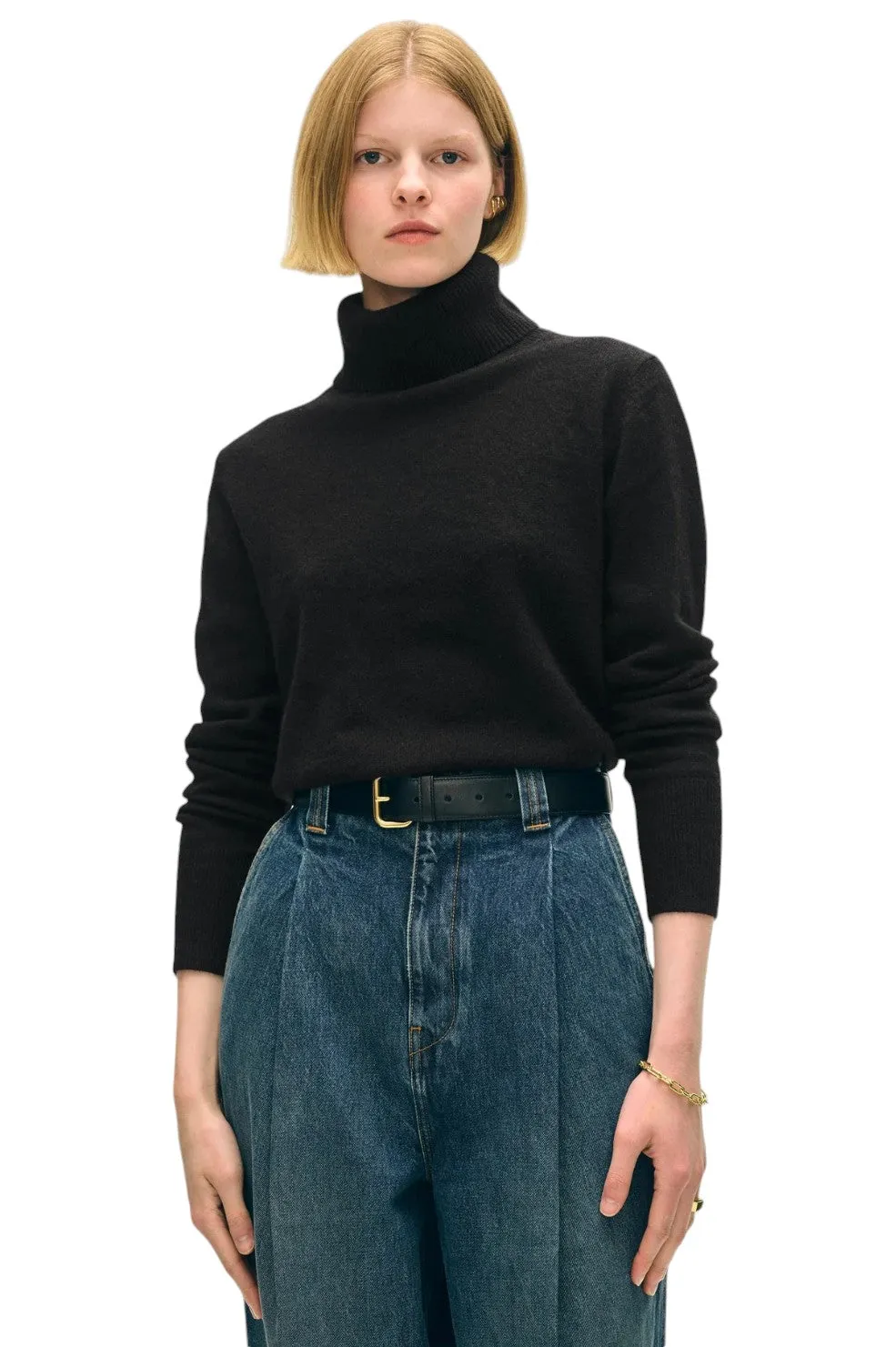 Cashmere Turtleneck - Black