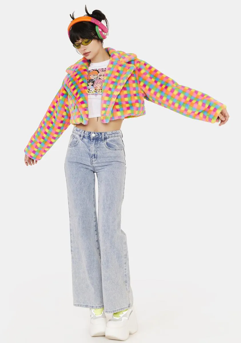 Chase The Rainbow Cropped Jacket