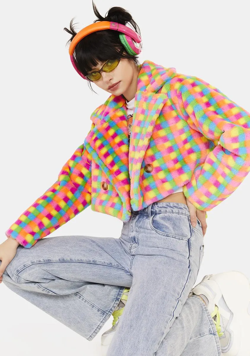 Chase The Rainbow Cropped Jacket