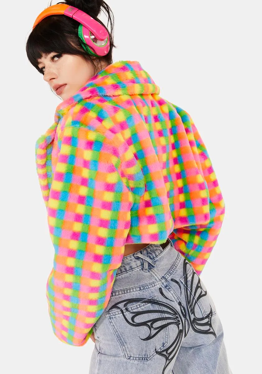 Chase The Rainbow Cropped Jacket