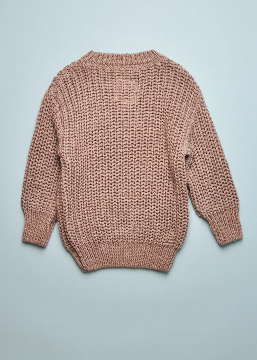 CHUNKY KNIT SWEATER - TAUPE