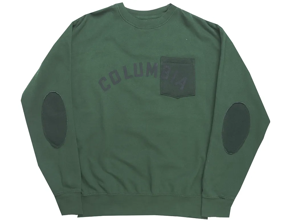 COLUMBIA CREWNECK SWEATSHIRT GREEN