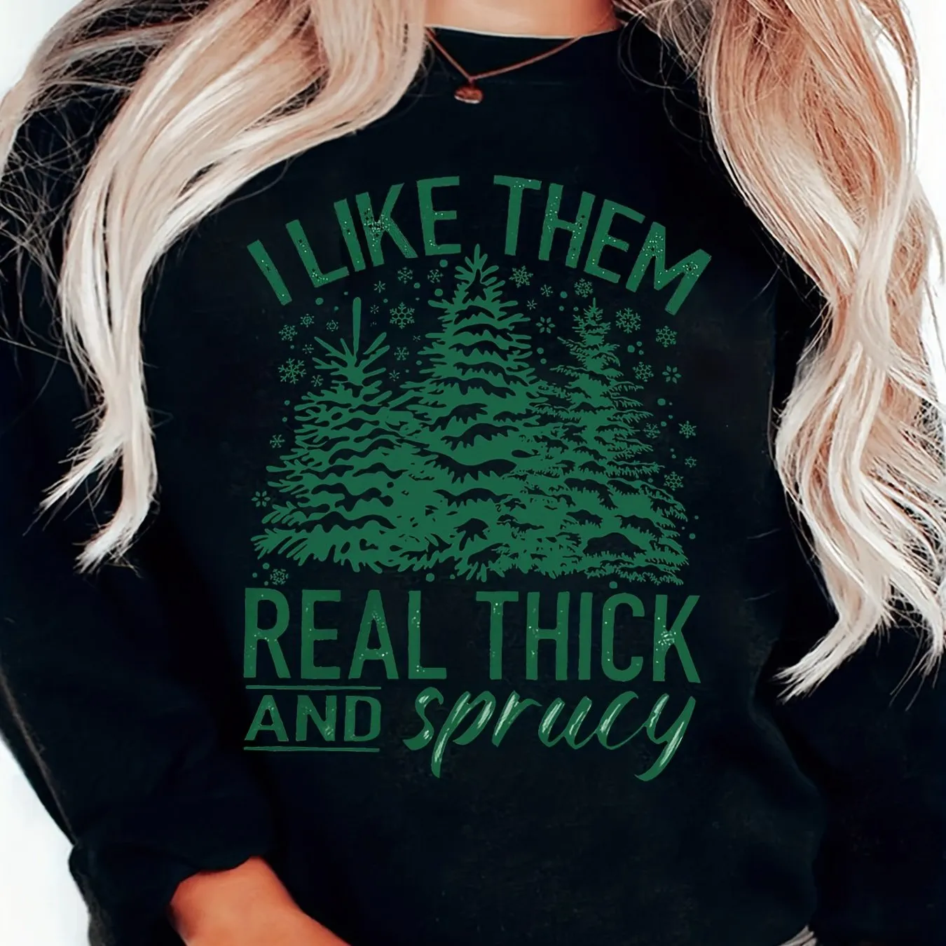 Cozy Christmas Tree & Letter Print Crew Neck Loose Sweatshirt - Soft Micro Elasticity Polyester Fabric, Vacation-Ready, All-Season Wear - Womens Casual Long Sleeve Crew Neck Sweatshirt for Holiday Fun