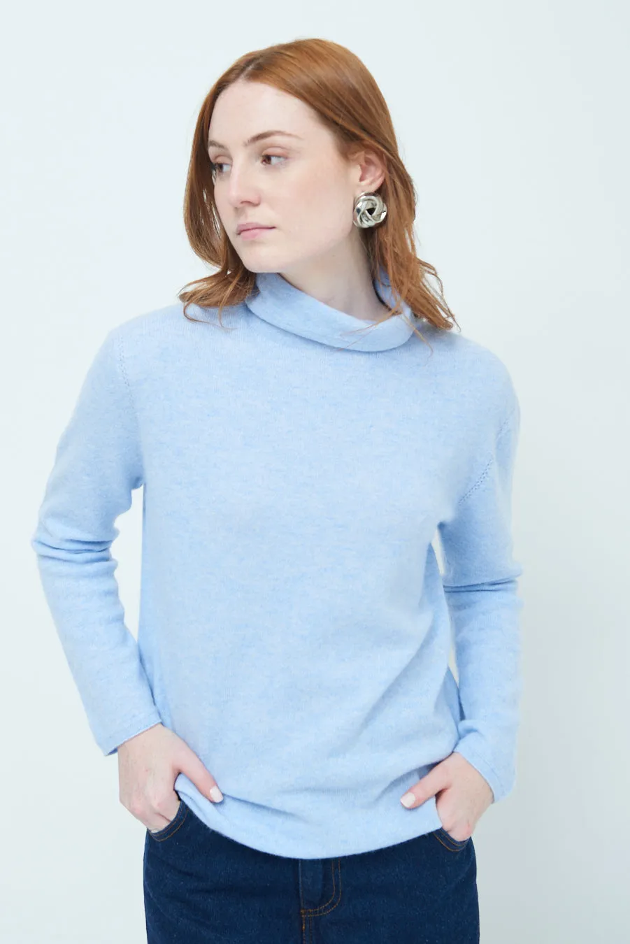 Cozy turtleneck knit sweater wholesale