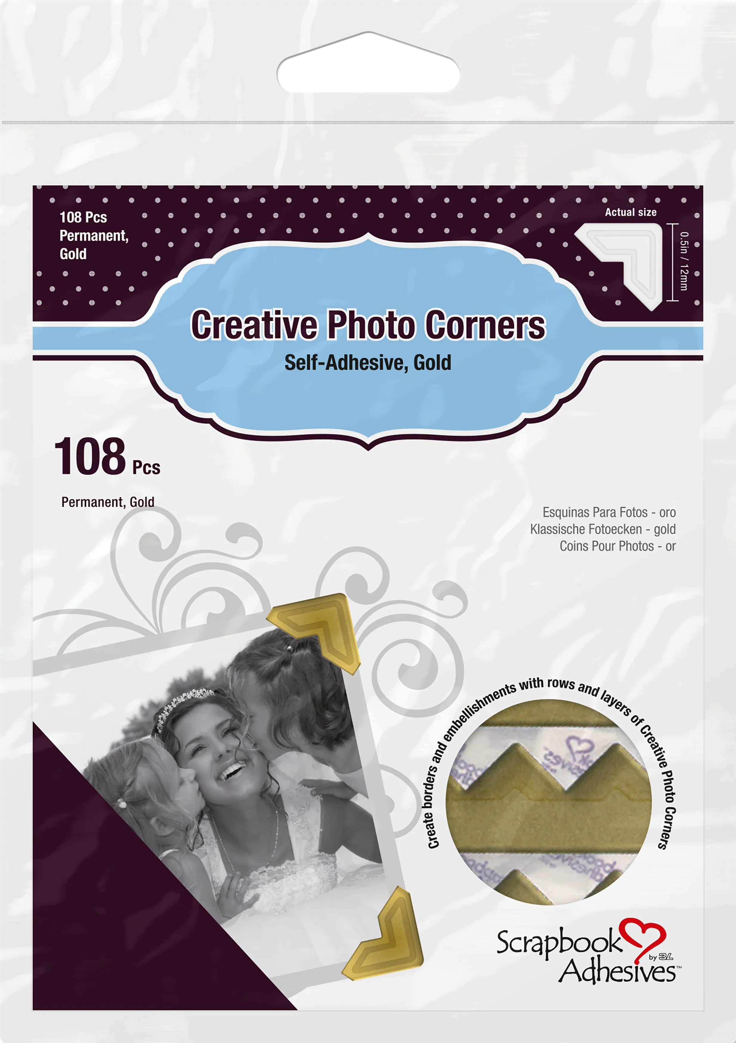 Creative Photo Corners (Gold) by Scrapbook Adhesives (Copy)