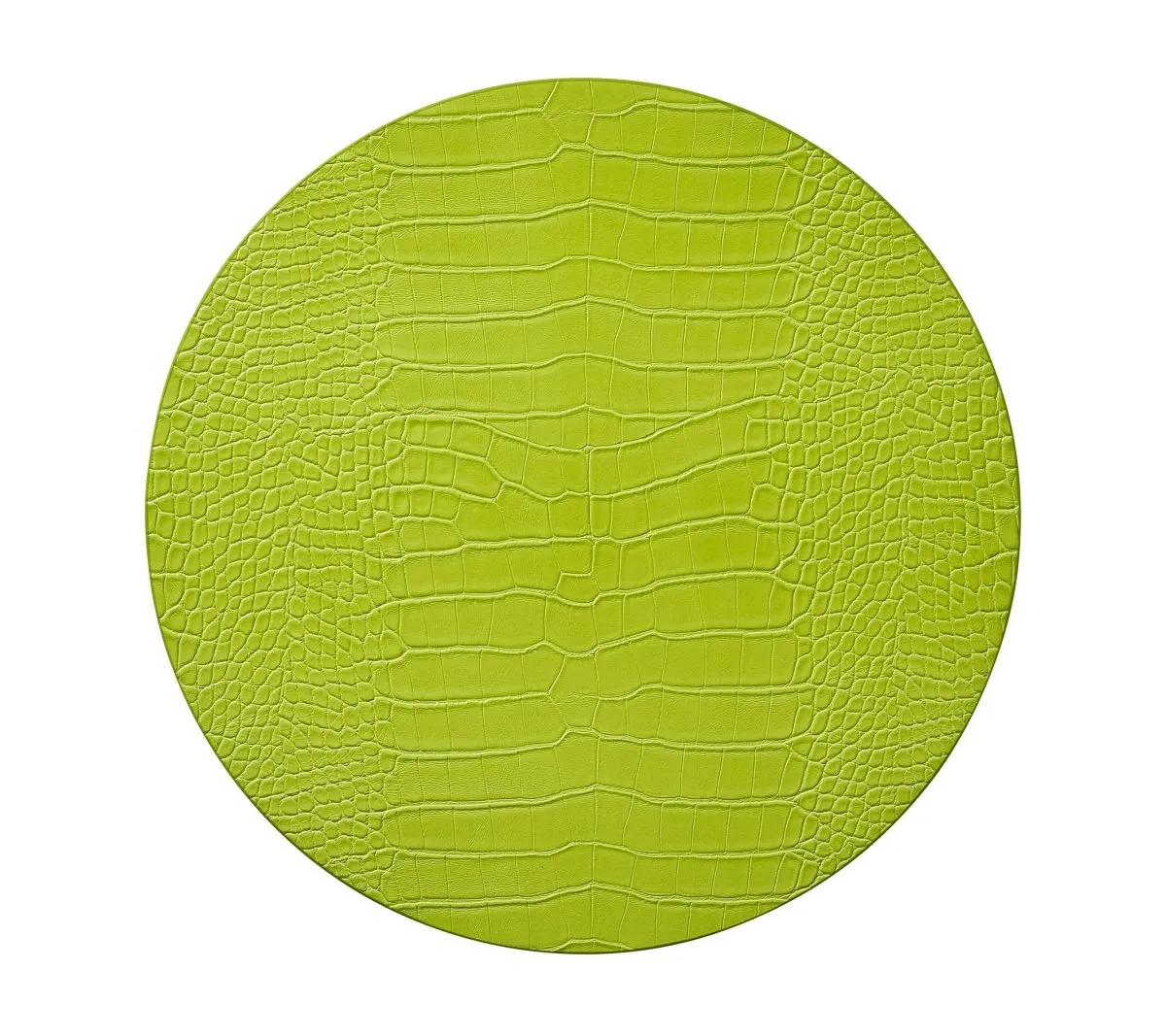 Croco Placemat in Citron Set of 4 by Kim Seybert