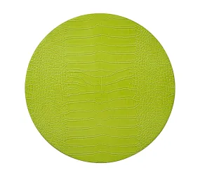 Croco Placemat in Citron Set of 4 by Kim Seybert