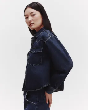 Cropped OG Shirt in Denim