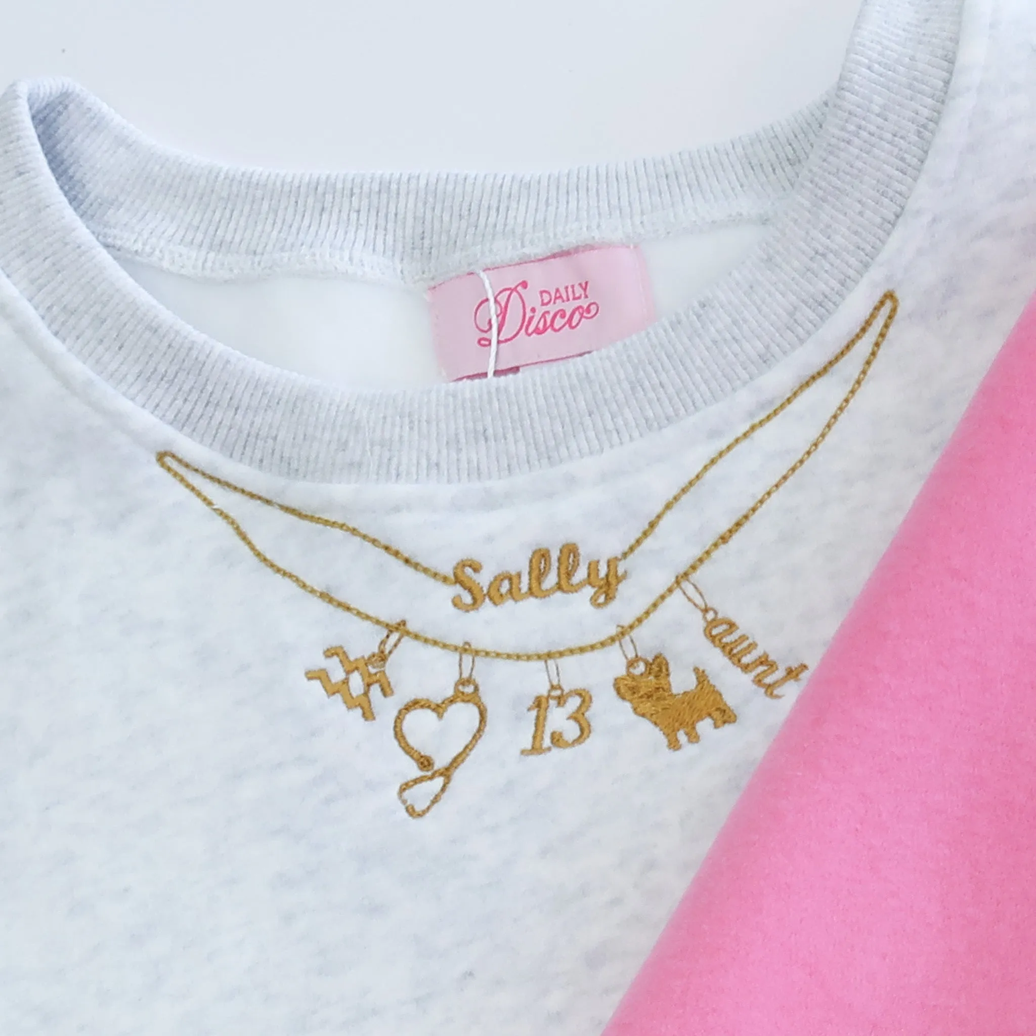 Custom Charm Necklace Sweatshirt