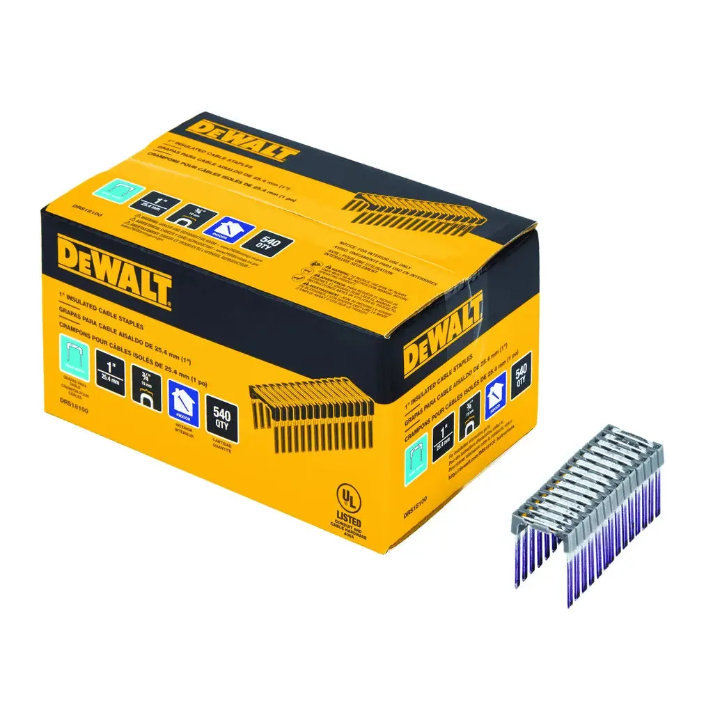 DeWalt 3/4" x 1" Insulated Cable Staples - 540/Pack