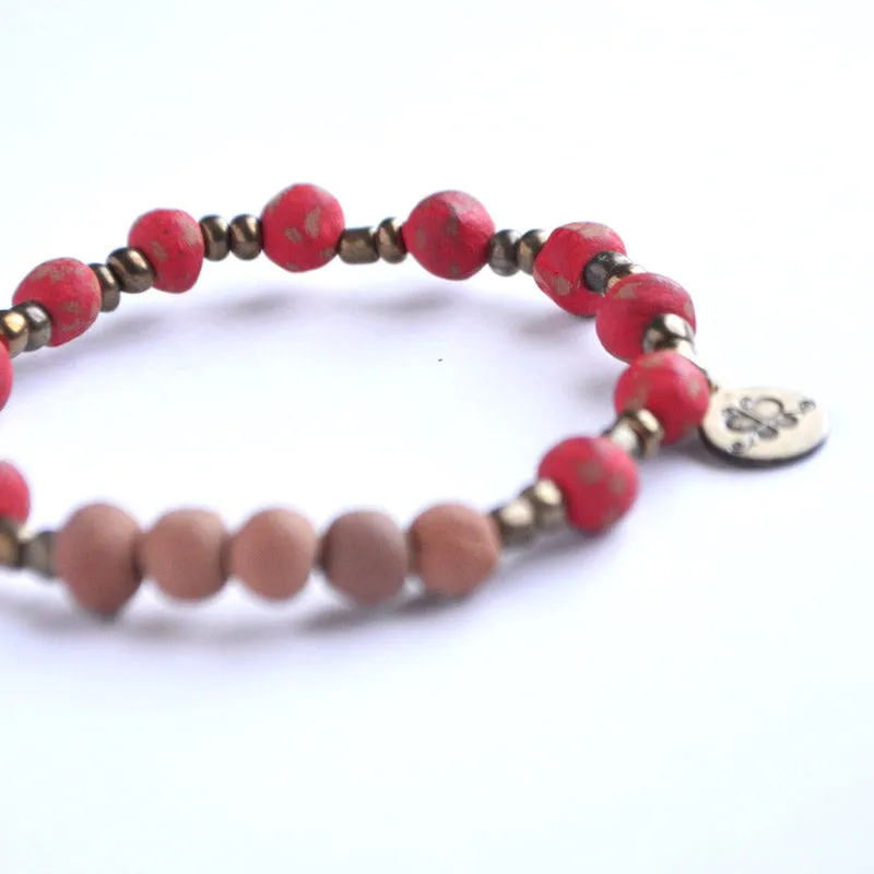 Diffuser Bracelet - Speckled Red