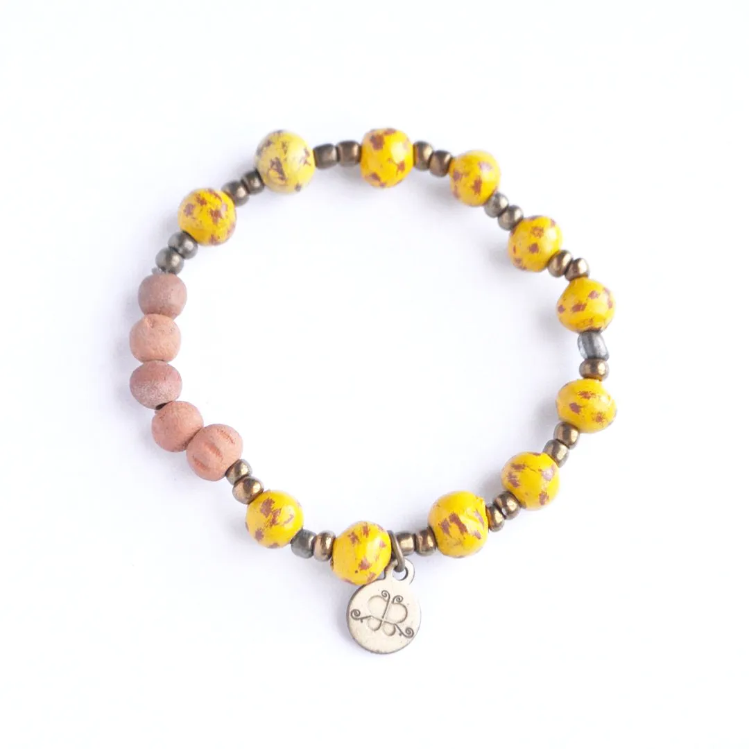 Diffuser Bracelet - Yellow Specks