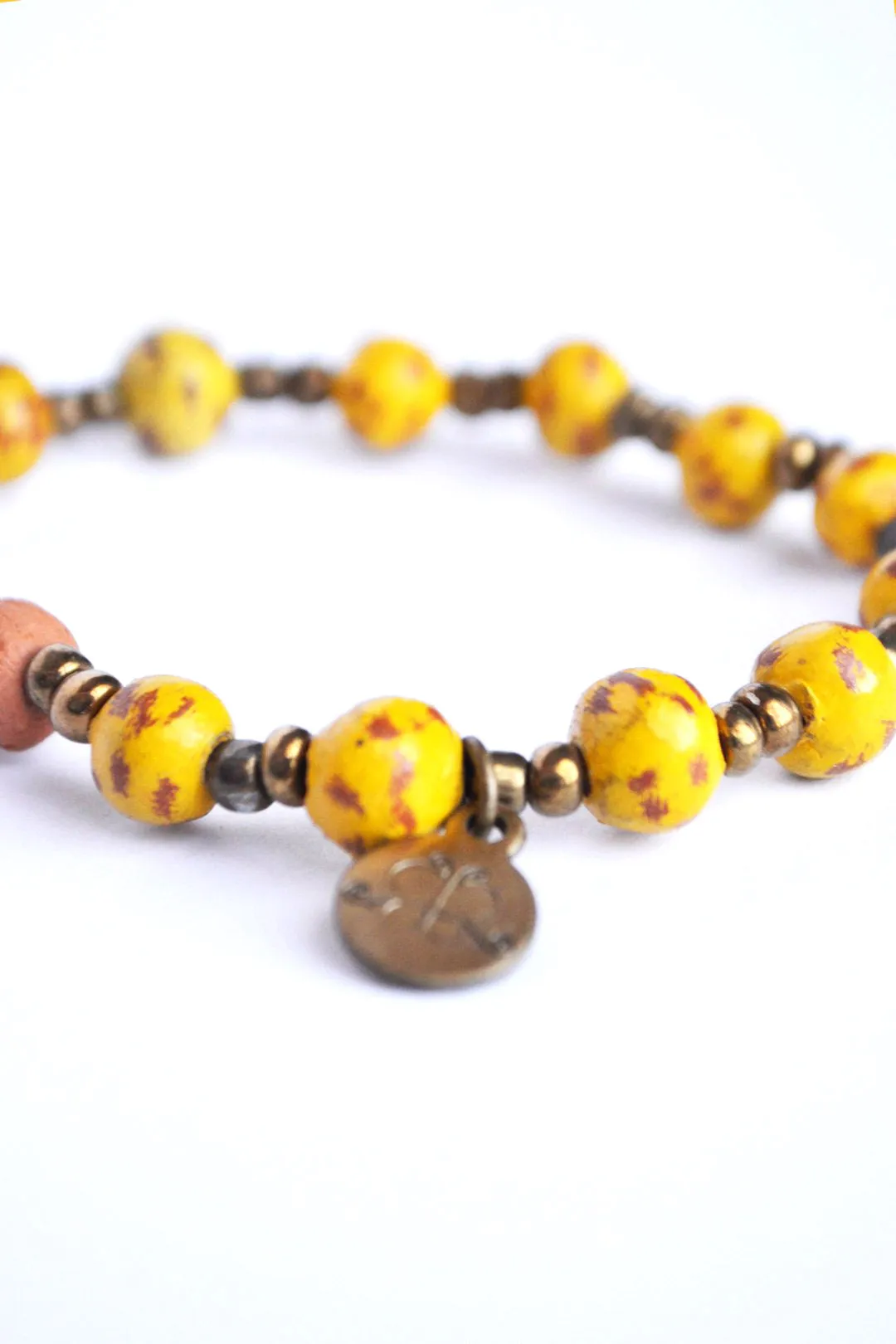 Diffuser Bracelet - Yellow Specks