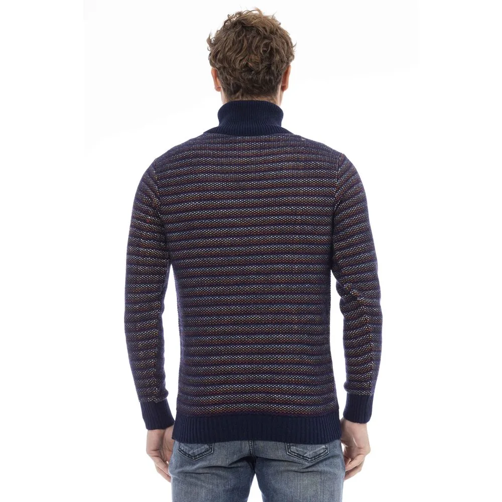 Distretto12 Blue Wool Sweater