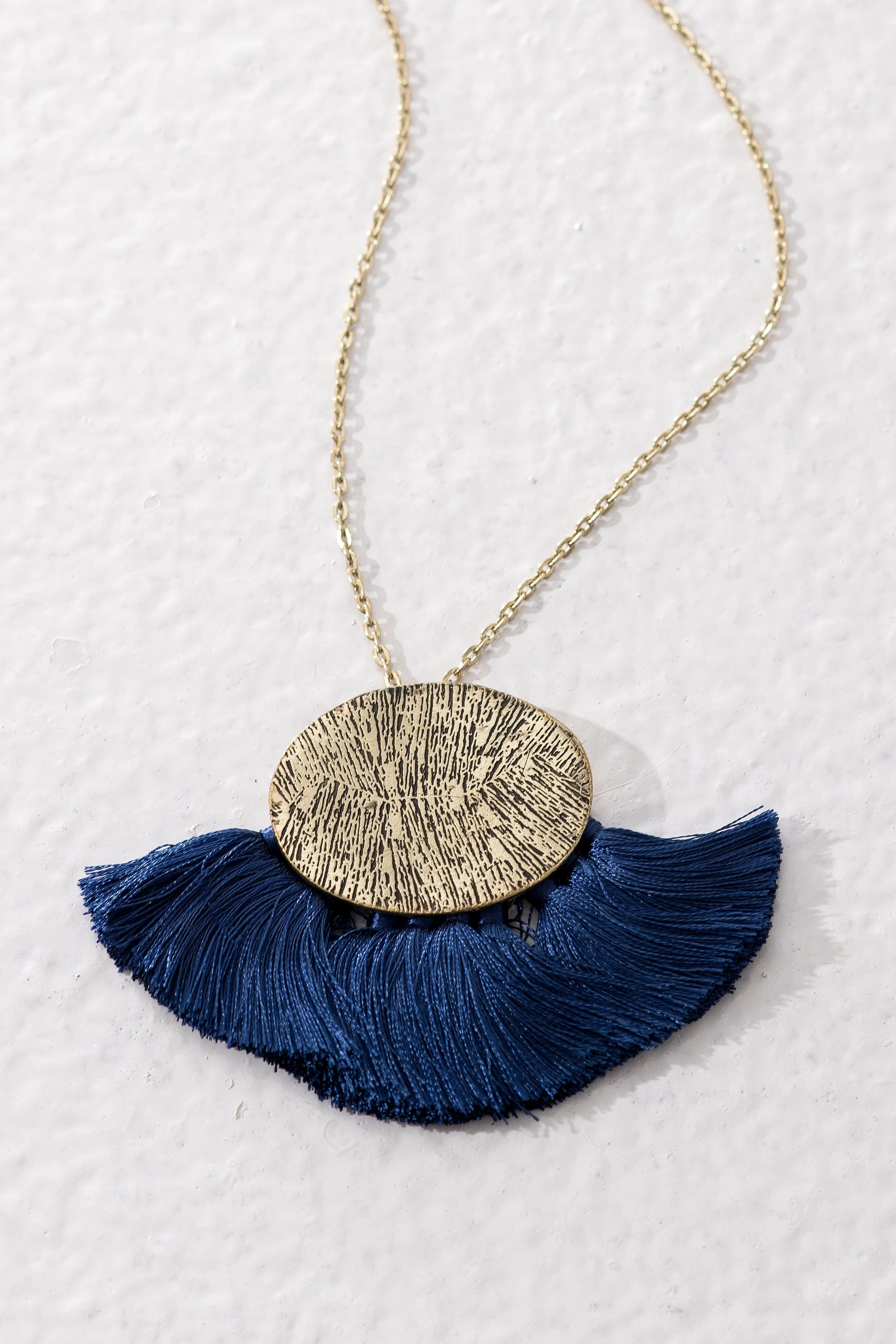 Diva necklace, Blue - Wholesale