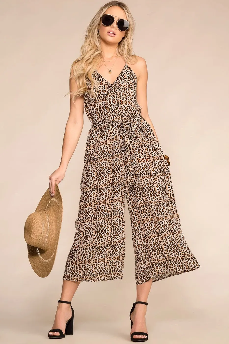 DROP DEAD GORGEOUS LEOPARD JUMPSUIT