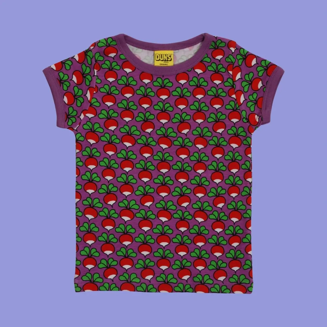 Duns Radish Purple Kids' Short Sleeve Tee