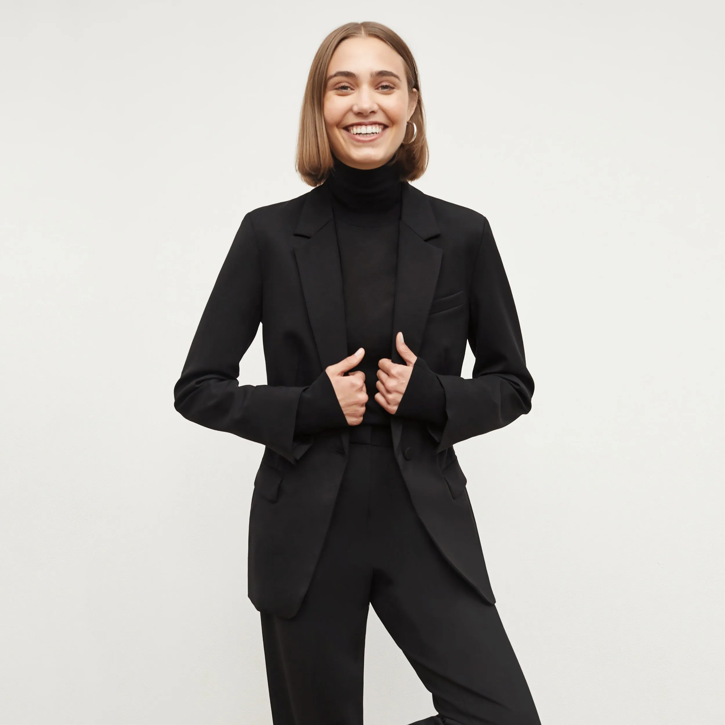 Elizabeth Turtleneck - Silk Jersey :: Black